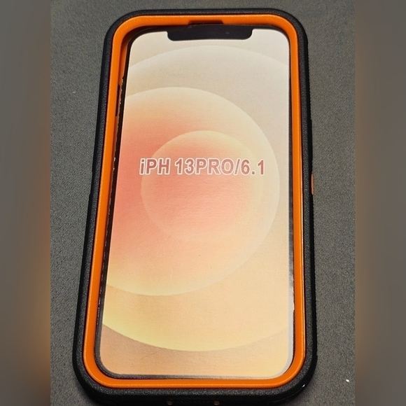 NEW Case & Holster for IPHONE 13 Pro Orange & Black - Picture 10 of 11